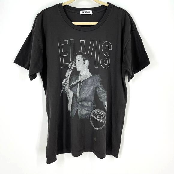 Daydreamer Sun Records X Elvis Merch Tee Black Medium NWOT - Picture 1 of 8